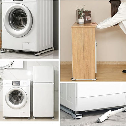 Adjustable Movable Washing Machine Stand