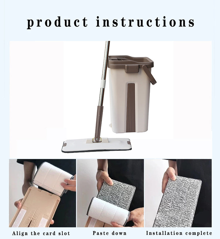 Detachable Pole Mop & Bucket
