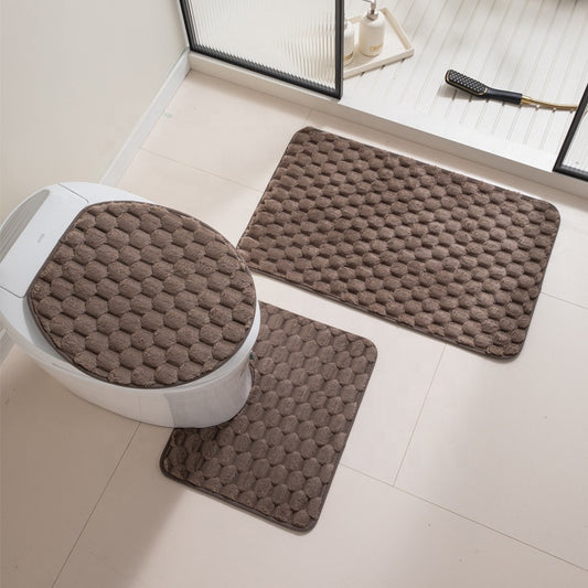 3-Piece Non-Slip Bathroom Mat Set