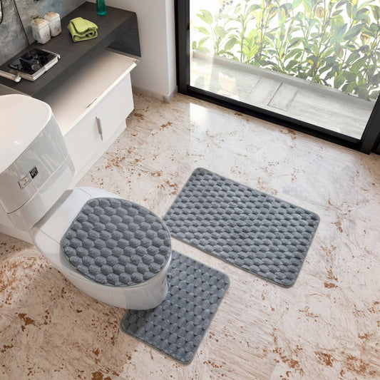 3-Piece Non-Slip Bathroom Mat Set