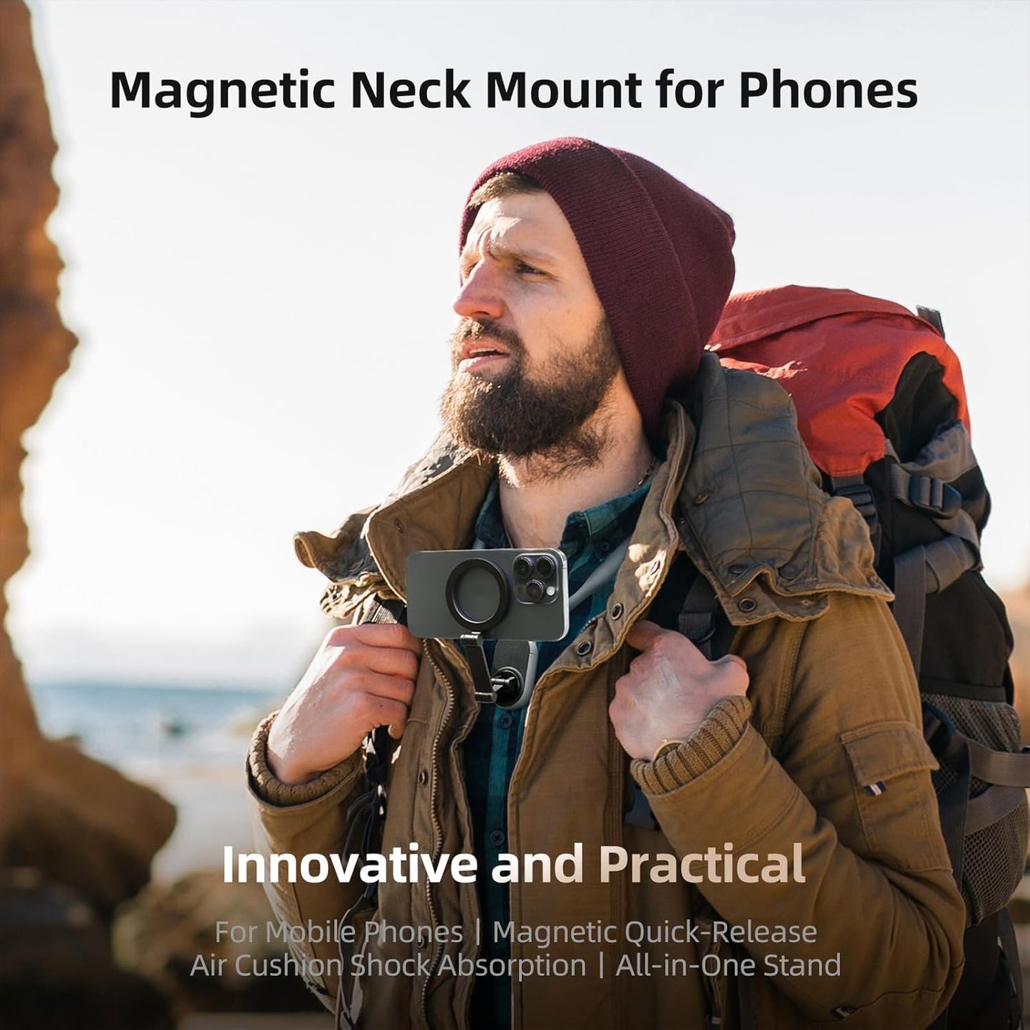 Film Hands-Free Anywhere — POV Neck Phone Holder