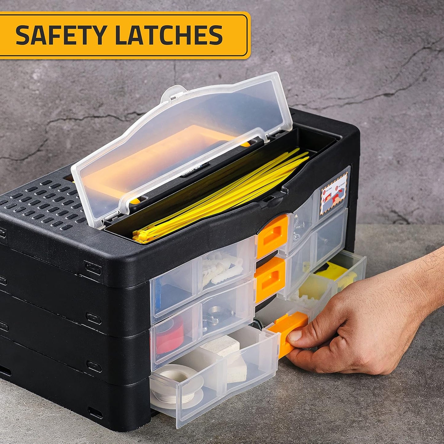 3-Drawer Tool Storage Box